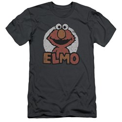 Sesame Street - Mens Elmo Name Premium Slim Fit T-Shirt