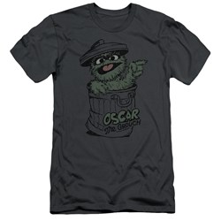 Sesame Street - Mens Early Grouch Premium Slim Fit T-Shirt