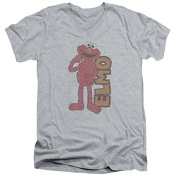 Sesame Street - Mens Vintage Elmo V-Neck T-Shirt