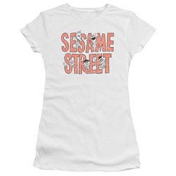 Sesame Street - Juniors In Letters T-Shirt