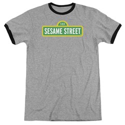 Sesame Street - Mens Logo Ringer T-Shirt