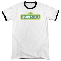Sesame Street - Mens Logo Ringer T-Shirt