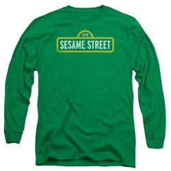 Sesame Street - Mens Rough Logo Long Sleeve T-Shirt