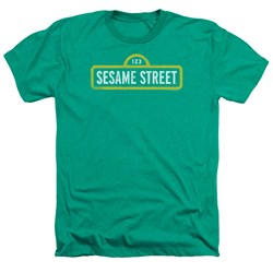 Sesame Street - Mens Rough Logo Heather T-Shirt