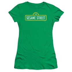Sesame Street - Juniors Rough Logo T-Shirt