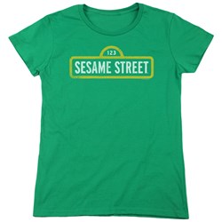 Sesame Street - Womens Rough Logo T-Shirt