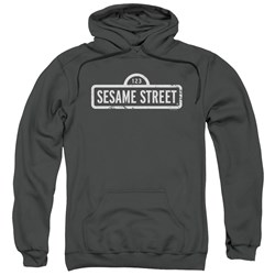 Sesame Street - Mens One Color Logo Pullover Hoodie