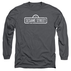 Sesame Street - Mens One Color Logo Long Sleeve T-Shirt