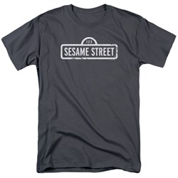 Sesame Street - Mens One Color Logo T-Shirt