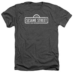 Sesame Street - Mens One Color Logo Heather T-Shirt
