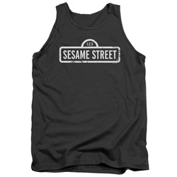 Sesame Street - Mens One Color Logo Tank Top