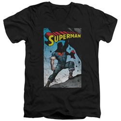 Superman - Mens Alternate V-Neck T-Shirt