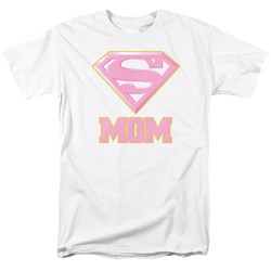 Superman - Mens Super Mom Pink T-Shirt
