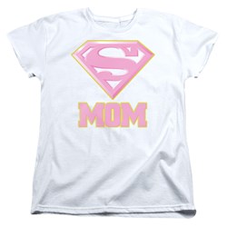 Superman - Womens Super Mom Pink T-Shirt