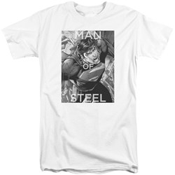 Superman - Mens Flight Of Steel Tall T-Shirt