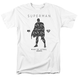 Superman - Mens Paisley Sihouette T-Shirt