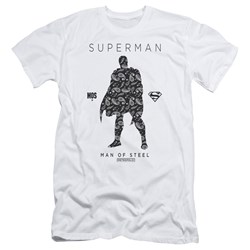 Superman - Mens Paisley Sihouette Slim Fit T-Shirt