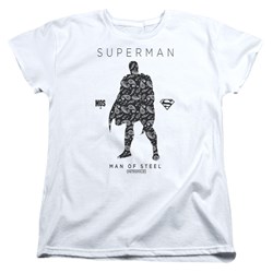 Superman - Womens Paisley Sihouette T-Shirt