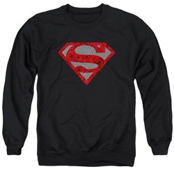 Superman - Mens Elephant Rose Shield Sweater