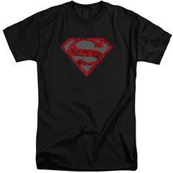 Superman - Mens Elephant Rose Shield Tall T-Shirt