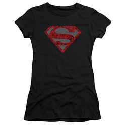 Superman - Juniors Elephant Rose Shield T-Shirt