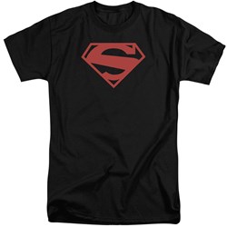 Superman - Mens 52 Red Block Tall T-Shirt