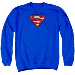 Superman - Mens Superman Chenille Emblem Sweater