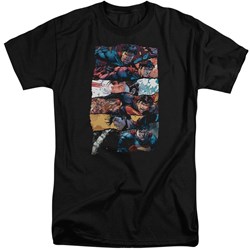 Superman - Mens Torn Collage Tall T-Shirt