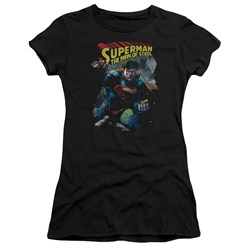 Superman - Juniors Through The Rubble T-Shirt