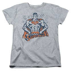 Superman - Womens Vintage Stance T-Shirt