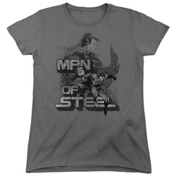Superman - Womens Steel Poses T-Shirt