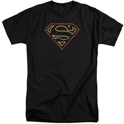 Superman - Mens Colored Shield Tall T-Shirt