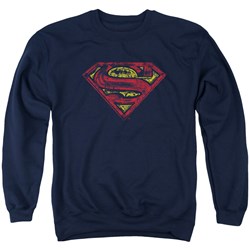 Superman - Mens S Shield Rough Sweater