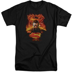 Superman - Mens Man On Fire Tall T-Shirt