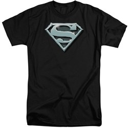 Superman - Mens Chrome Shield Tall T-Shirt