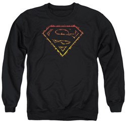Superman - Mens Flame Outlined Logo Sweater