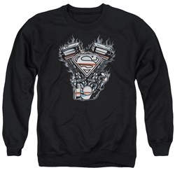 Superman - Mens V Twin Logo Sweater