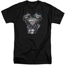 Superman - Mens V Twin Logo Tall T-Shirt