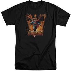 Superman - Mens Through The Fire Tall T-Shirt
