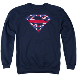 Superman - Mens Great Britian Shield Sweater