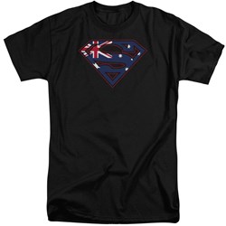 Superman - Mens Australian Shield Tall T-Shirt