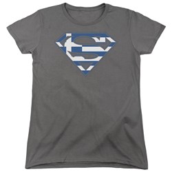 Superman - Womens Greek Shield T-Shirt
