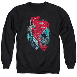 Superman - Mens Gritty Sweater
