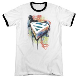 Superman - Mens Urban Shields Ringer T-Shirt