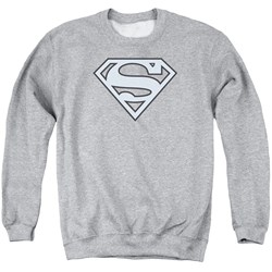 Superman - Mens Carolina Blue&Amp;Navy Shield Sweater