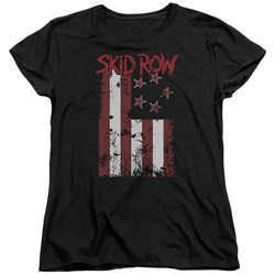Skid Row - Womens Flagged T-Shirt
