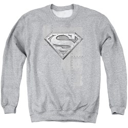 Superman - Mens Riveted Metal Sweater