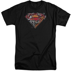 Superman - Mens Breaking Chain Logo Tall T-Shirt
