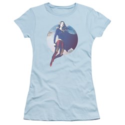 SuperGirl - Juniors Cloudy Circle T-Shirt