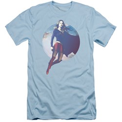 SuperGirl - Mens Cloudy Circle Slim Fit T-Shirt
